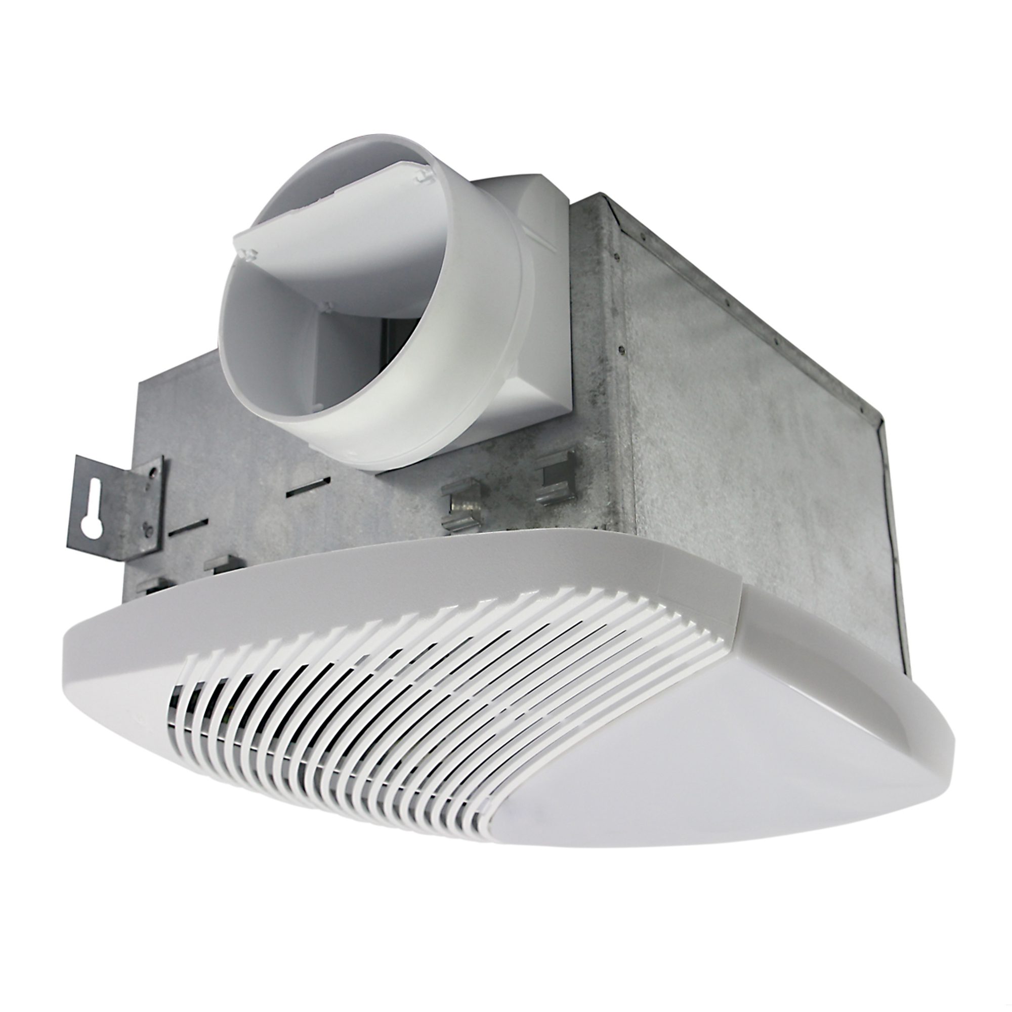 Maxx Air, 70 CFM Ceiling Exhaust Bath Fan with Light, Drive Type Direct, Fan Diameter 12 in, Air Delivery 70 cfm, Model# NXMS70L